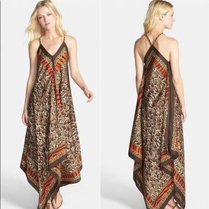 Michael Kors Kasai Scarf Print Handkerchief Dress